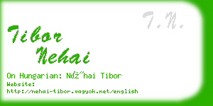tibor nehai business card